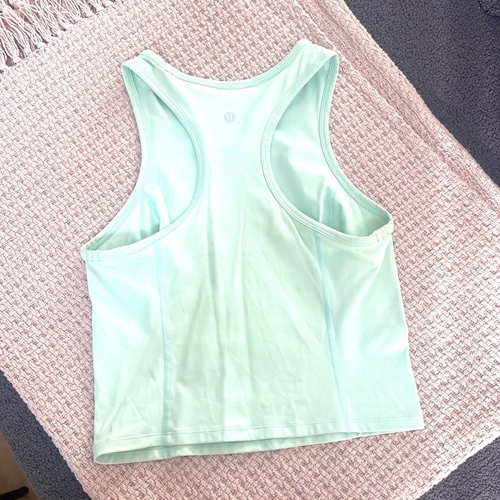 Lululemon green racerback cropped tank 6